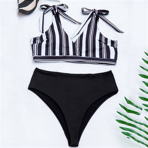 Women S Two Piece Print Sexy Split Swimsuit Bikini Swimsuit Beachwear