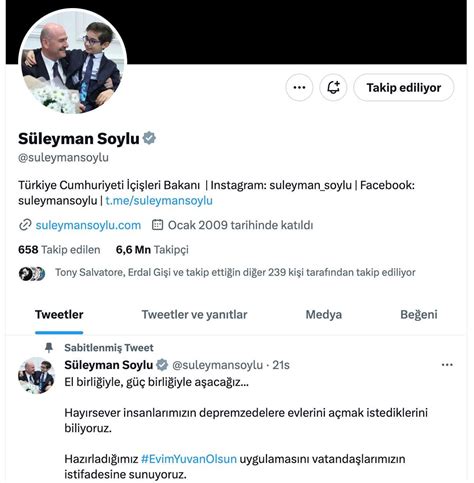 Dahi Bilal on Twitter Erdoğan Bahçeli ve Soylu nun depremle ilgili