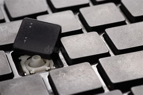 A Broken Old Laptop Keyboard Close Up Stock Image - Image of broken, damage: 273988481