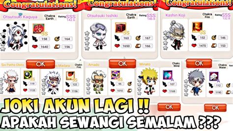 JOKI GACHA 7 AKUN ADA AKUN SULTAN NYA LAGI NGERI NINJA HEROES NEW