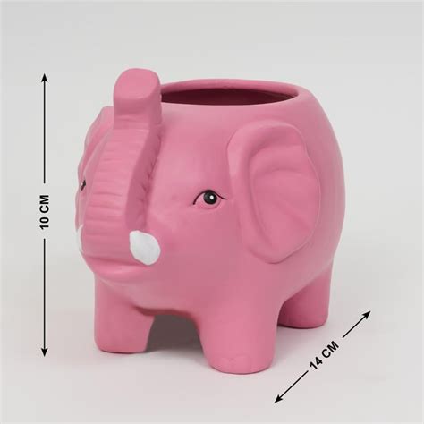 Buy Corsica Malta Ceramic Elephant Planter From Corsica By Home Centre