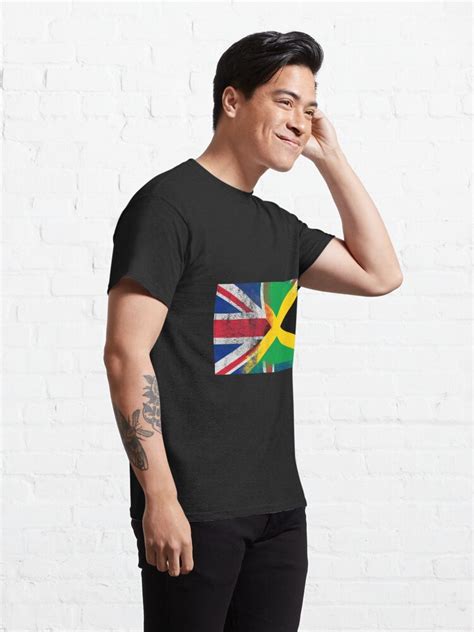 British Jamaican Half Jamaica Half Uk Flag T Shirt By Ozziwar Redbubble