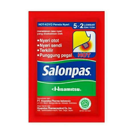 Jual Salonpas Koyo Pereda Nyeri X Lembar Koyo Salonpas Hot Shopee