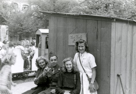 A U.S. soldier with German women in postwar Germany. | The Digital Collections of the National ...