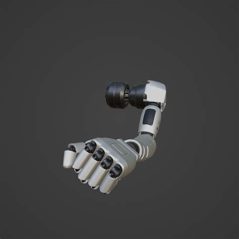 Robotic Hand 3D Model CGTrader