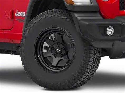 Fuel Wheels Jeep Wrangler Shok Matte Black Wheel 17x10 D66417007547 18 24 Jeep Wrangler Jl