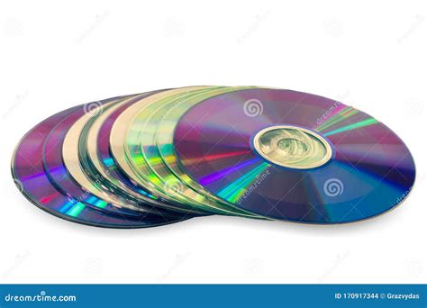 Close Up Of A Stack Compact Discs Stock Photo Image Of Save Backup