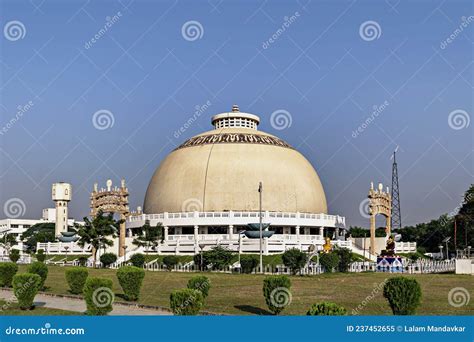 Dome Of Deekshabhoomi With Clear Sky Background In Nagpur India Stock