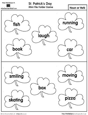 Four Leaf Clover Worksheet For St Patrick S Day And Other Holiday