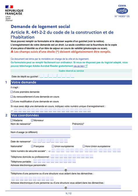 DEMANDEURS DE LOGEMENT SOCIAL CERFA V5 Savoisienne Habitat