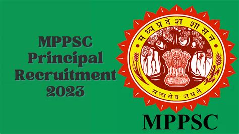 MPPSC Principal Director Recruitment 2023Apply For 181 Post