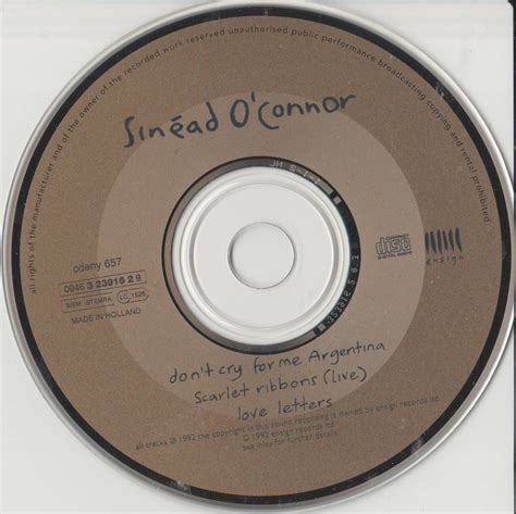 Sinead Oconnor Dont Cry For Me Argentina Cds 3 Tr Blog Di