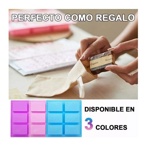 Moldes De Silicón Rectangulares Belug Multicolor 3 Piezas De 6