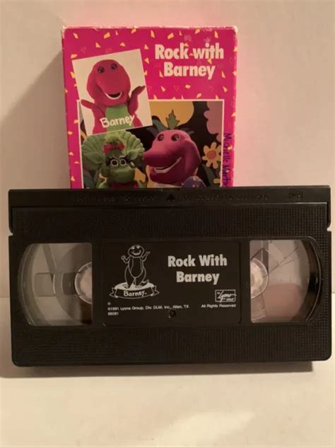 Barney And Friends Rock With Barney Vhs Video Tape Sing Along 1991 Lyons Eur 3 67 Picclick Fr