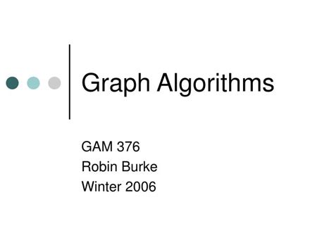 Ppt Graph Algorithms Powerpoint Presentation Free Download Id6797796