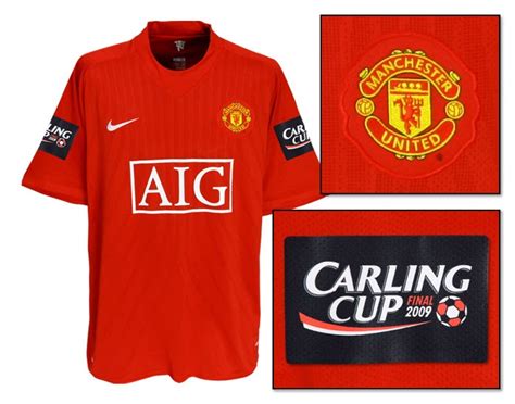 New Kits On The Blog Manchester United Home Shirt With Carling Cup