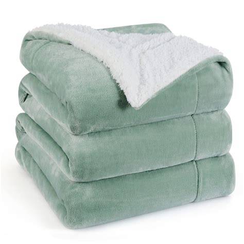 Bedsure Sherpa Fleece Blankets King Size For Bed Thick And Warm