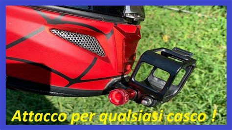 Come Attaccare La Go Pro Davanti Al Casco Go Pro HJC YouTube