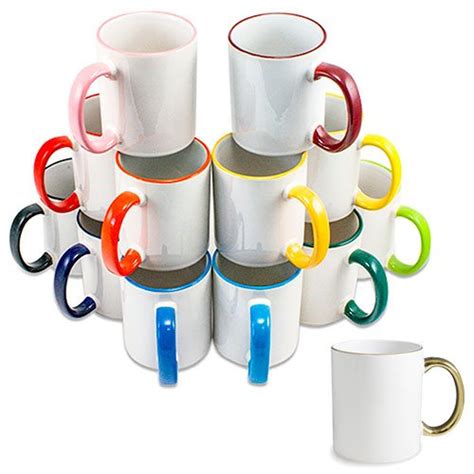 Mugs C Ramique Personnalisables Bord Et Anse Couleur Ml