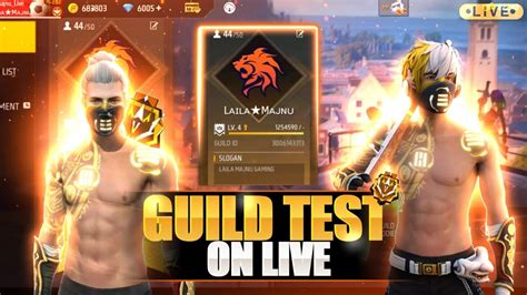 HARDEST GUID TEST 1 VS 2 ESPORTS PLAYER GUILD TEST FREE FIRE