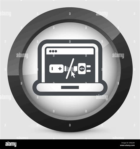 Laptop Charger Icon Stock Vector Images Alamy