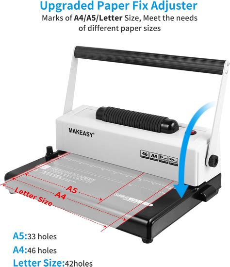 Buy Makeasy Coil Spiral Binding Machine Manual Hole Punch Electric