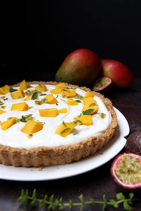 Tarte La Mangue Et Fruits De La Passion Sans Cuisson Devorezmoi