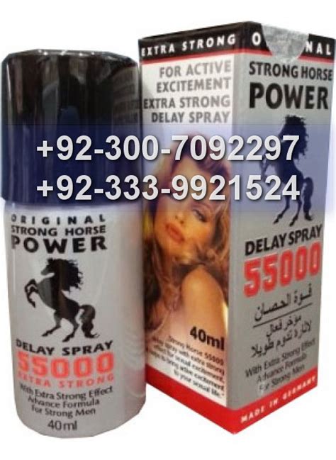 Sex Timing Delay Spray And Cream All Brand Strong Horse Power 55000