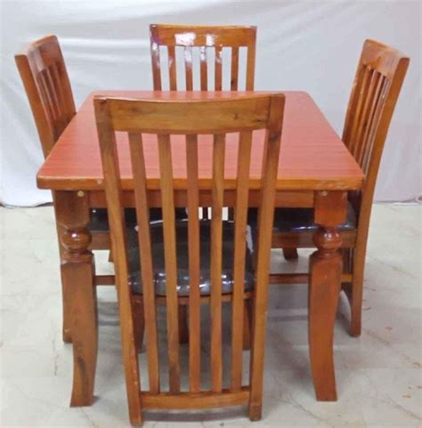 4 Seater Wooden Dining Table Set At Rs 18000 Set Wooden Dining Table