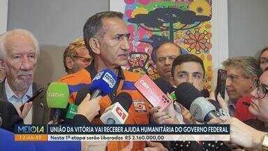 Meio Dia Paraná Cascavel União da Vitória vai receber ajuda