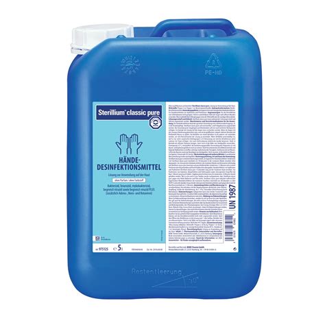 Hartmann Sterillium classic pure Händedesinfektion 5 Liter Kanister