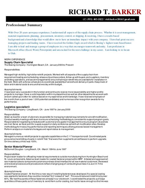 Rick Barker Resume
