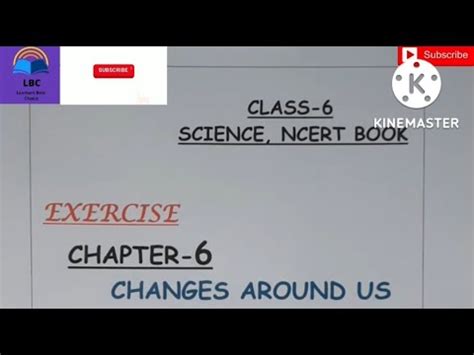 Chapter Exercise Ncert Class Science Changes Around Us