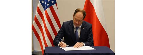 Ambassador Mark Brzezinski Signed The Greening Diplomacy Initiative