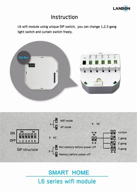 Lanbon Zigbee Smart Home Smart In Wall Switch Wifi Module Light Switch