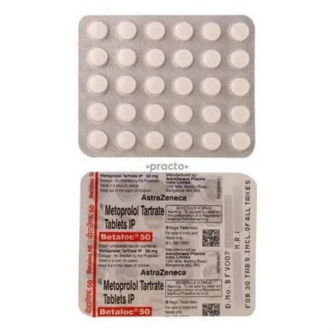 Betaloc 50mg at best price in Visnagar by Care Pharmacy | ID: 23237706497