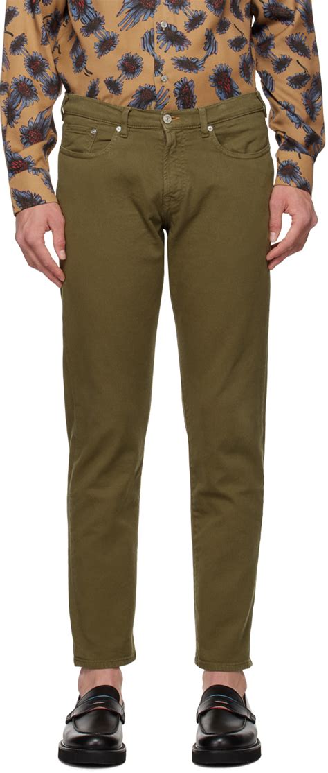 PS By Paul Smith Khaki Tapered Fit Jeans SSENSE