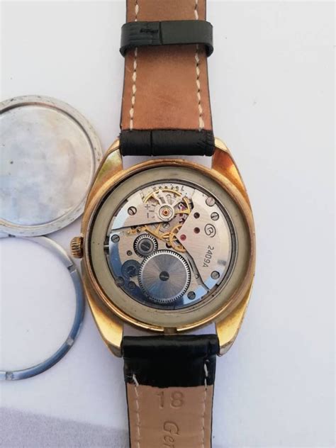 Vostok Vintage Gold Plated Mens Watch Circa 1960s Made In The Etsy