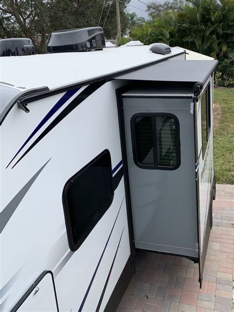 Solera RV Slide Out Awning 97 Wide Black Lippert RV Awnings