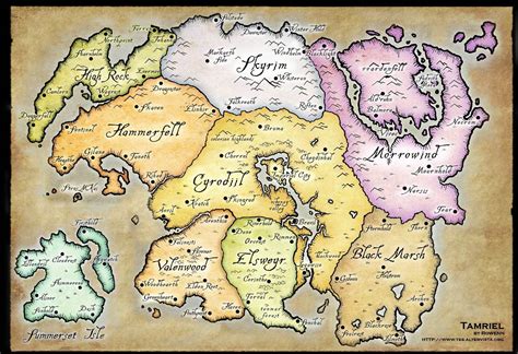 The Whole Map Of Tamriel The Elder Scrolls V Skyrim Forum Skyrim