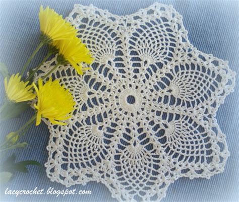 Lacy Crochet Doily Of The Week 14 Small Pineapple Doily Vintage
