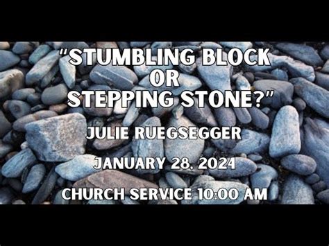 Stumbling Block Or Stepping Stone Youtube