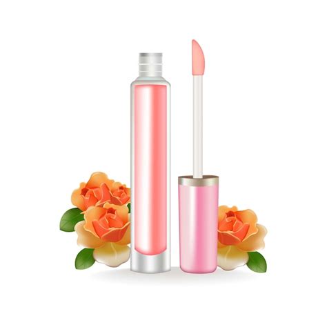 Premium Vector Lip Gloss Vector Realistic 3d Package Beauty