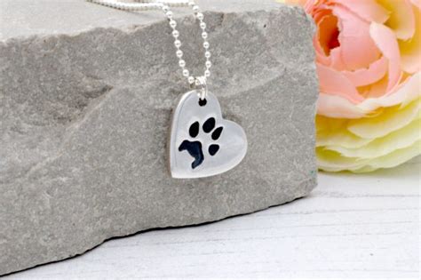 Paw Print Heart Necklace - Home - Itsy Bitsy Imprints