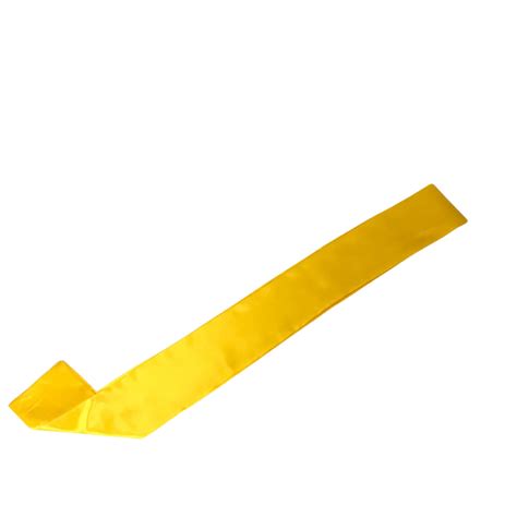 Yellow Satin Sash 33 X 4 Each