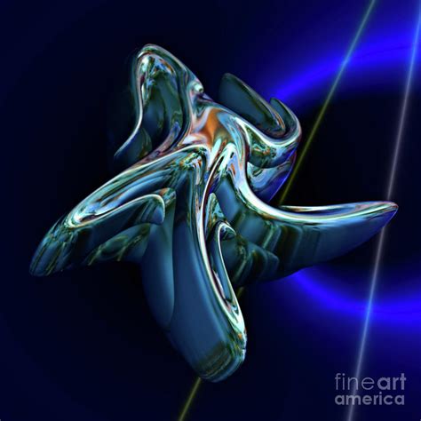 Swimming Starfish Incendia Fractals Digital Art By Elaine Manley Fine