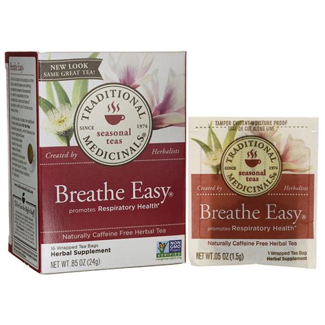 Traditional Medicinals Breathe Easy Tea Eucalyptus Mint Bag S