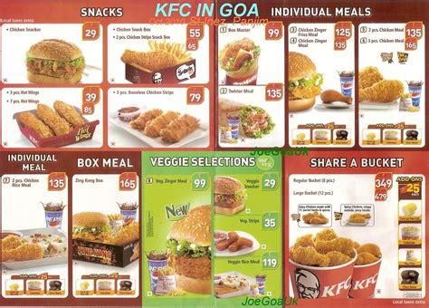 Kfc Doha Menu