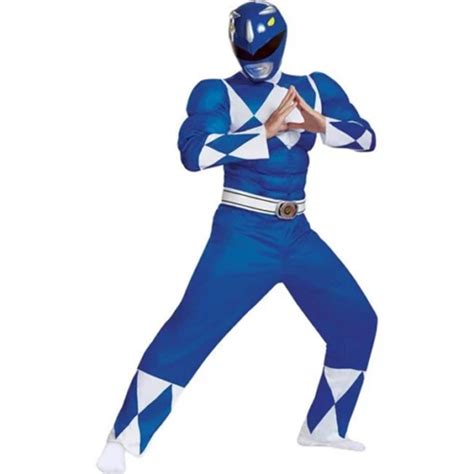 Mighty Morphin Power Ranger Blue Costume - Arsenal Jackets