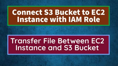 Connect S3 Bucket To Ec2 Instance Connect Ec2 Instance To S3 Bucket Copy Files From S3 To